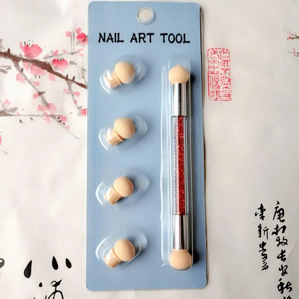 Ombre Nail Brush Set Gradient Sponges Nail Art Brushes Pen Acrylic Gel Glitter Powder Picking Dotting Tools Manicure #945-1 nail art pens nail art brushes nail art sponge nail brushes nail art tools gel nail tools
