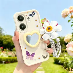Kleurrijke Vlinder Telefoonhoes Set met Lanyard & Creatieve Versieringen