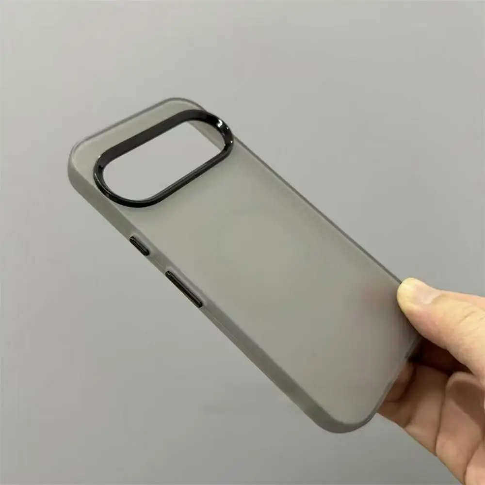 Frosted Fashion Candy Color Soft Bumper Phone Case with Protective Frame and Independent Button Cover