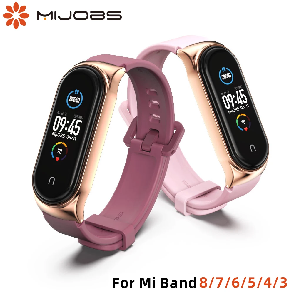 Correa de silicona para Xiaomi Mi Band 7, 8 6, 5, 4, 3, pulsera de repuesto para Xiaomi Band 4, Mi Band 7, 6, 5, 4, 3, correa de Color para muñeca