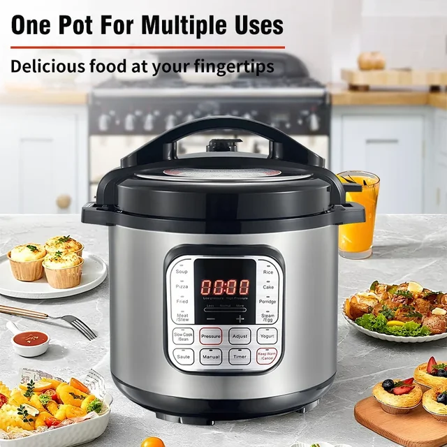 Multifunction Electric Pressure Cookers Soup Porridge Rice Heating Meal Heater Kitchen  Intelligent Pressure Cooker for Home 5L 5