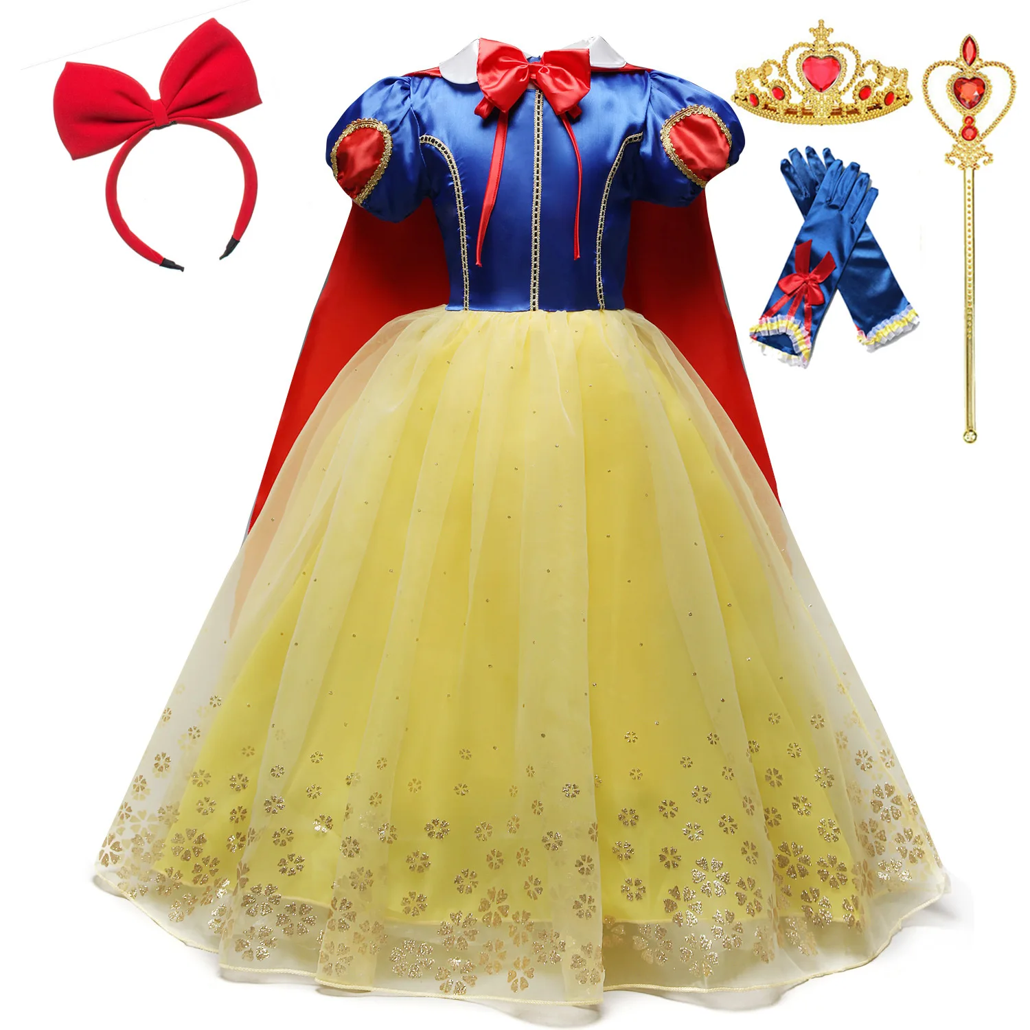 thumbnail image 1 of Disney vestido de princesa para niña, disfraz de Elsa, Anna, Rapunzel, ropa de fiesta de cumpleaños para niño, Carnaval, Cosplay, Frozen1/2, Cenicienta, 1 of 5