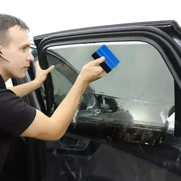 Car Film Scraper Car Vinyl Scraper Car Wrapping Tools Automotive Film Tools Vinyl Squeegee 1/5pcs Car Film Scraper Vinyl Wrap Film Card Squeegee for Auto Foil Wrapping