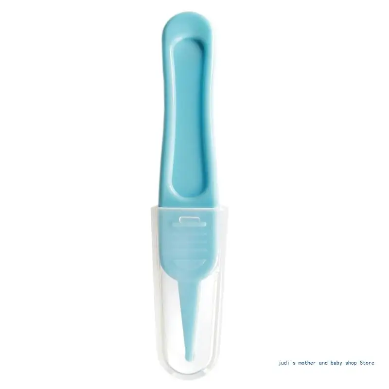 67JC Baby Nasal Tweezer Baby Nose Cleaning Tweezer Round for Head Nose Booger Picker Ear Cleaner Clip Tool Ear Wax Remover nose cleaning tweezers nasal tweezer cleaning tweezers plastic tweezers