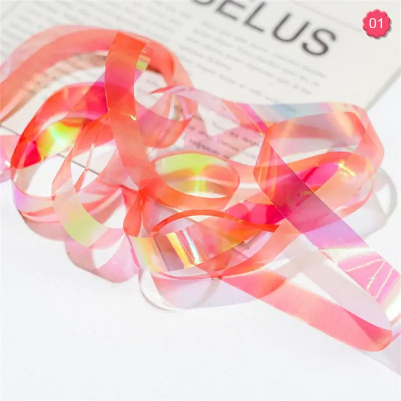 Nail Art Glass Aurora Paper Foil Film Cellophane Paper Laser Gradient Candy Paper Nail Trend Nail Art Decorazione Accessorie