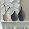 Simple Ceramic Vase Decoration for Home Nordic Luxury Narrow Mouth Flower Pot Living Room Interior Office Desktop Decor Gift 6