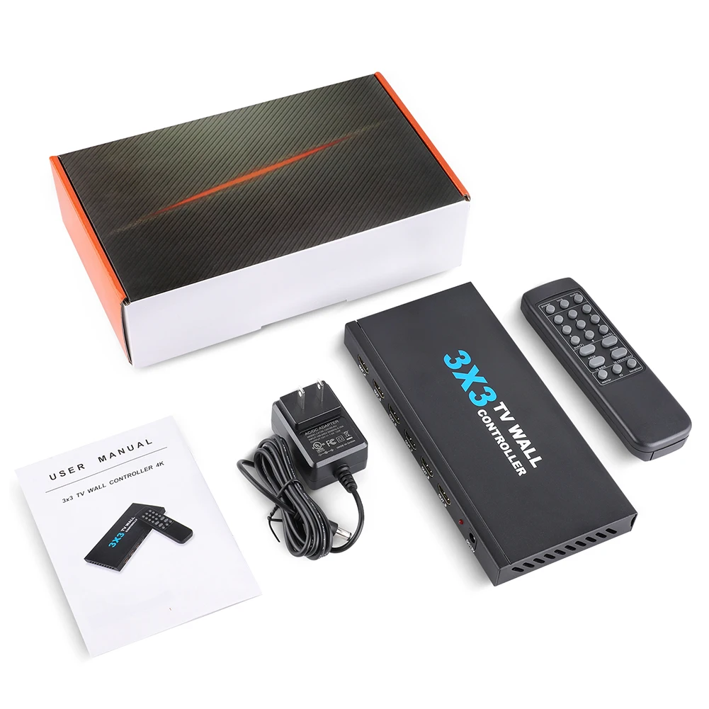 

4K HDMI Video Wall Controller 3x3 HDMI DVI TV Video wall Controller Processor 3x4 4x3 4x4 Multi Video Screen Processor Splicer