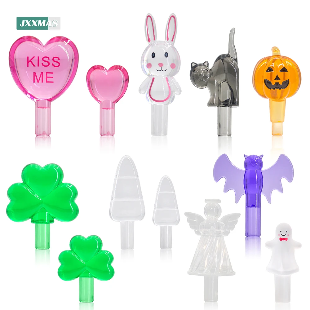 Ceramic Christmas Tree Replacement Bulbs Country Art Decoration Multiple Styles LED Lights Accessories DIY Home Party Decor