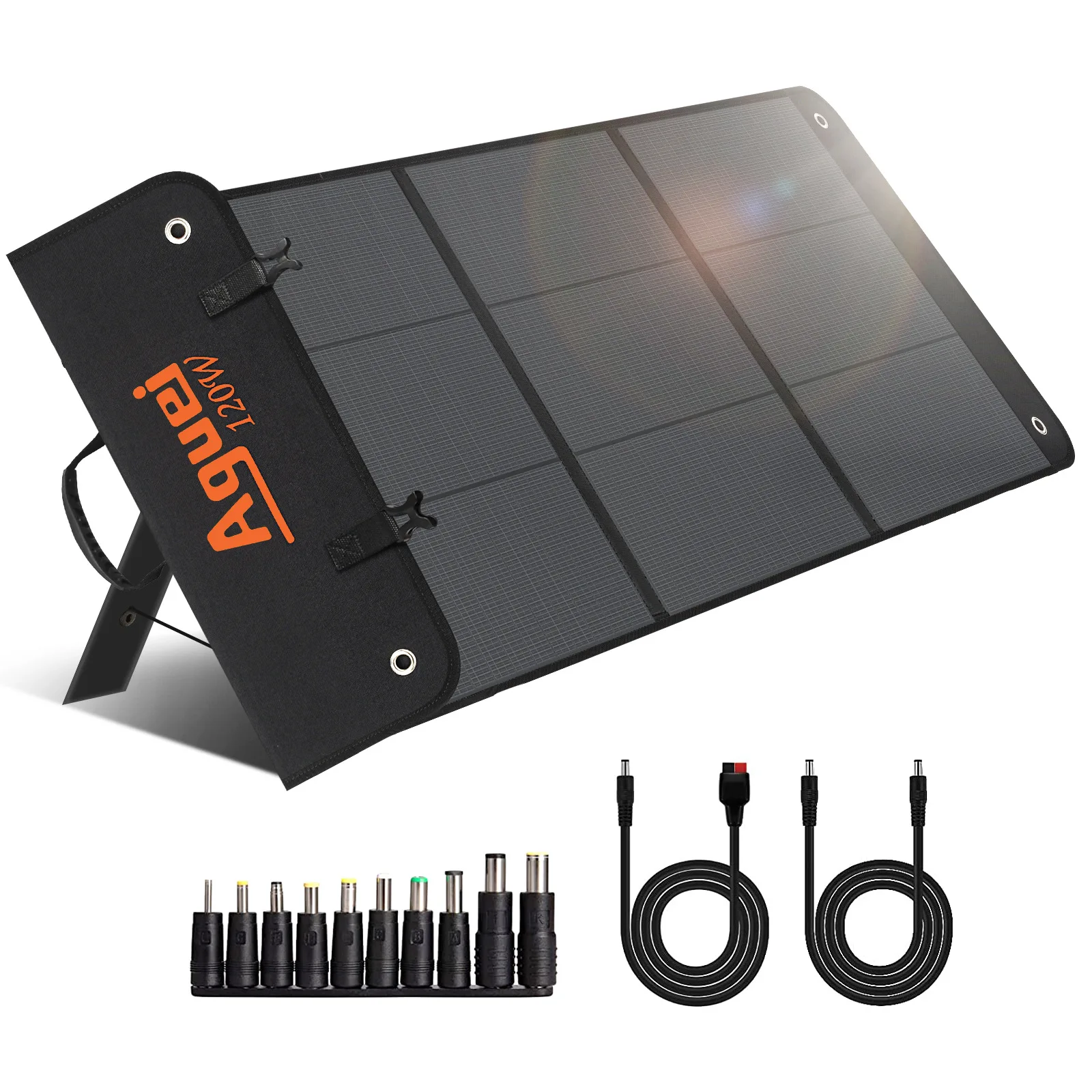 

100W Portable Solar Photovoltaic Panel Mobile Phone Charging Bag Folding Solar Panel Outdoor Solar Folding Bag