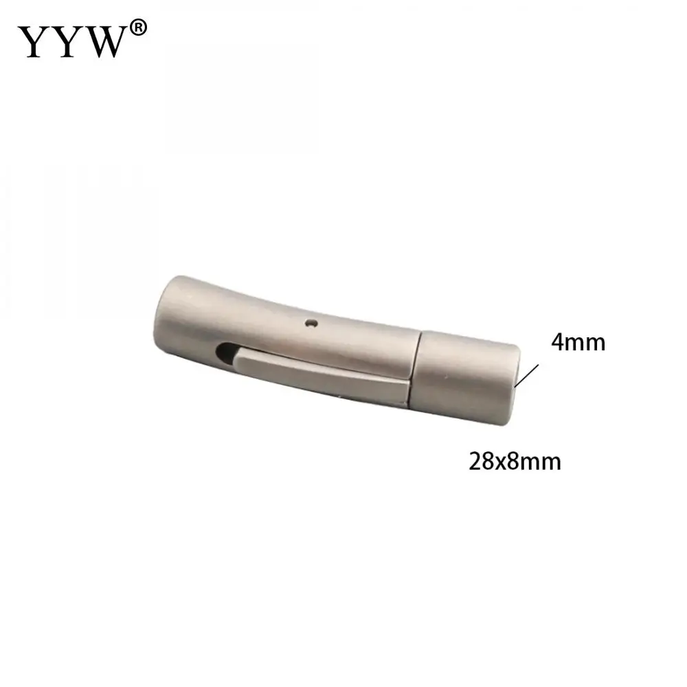 10PCs/Lot Stainless Steel Bayonet Clasp 28x8x7mm, Hole:Approx 4mm For Jewelry Making Diy Findings Accessories