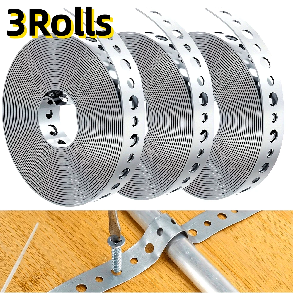 1/3 Rollen verzinktes Stahlband, vorgestanztes Multi-Slot-Metallband für Rohrunterstützung, Blecharbeiten, verzinktes Rohraufhängerband
