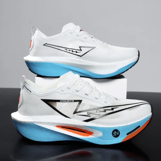 Chaussures de course Marathon pour hommes, semelle carbone, sport spécialisé, respirantes, légères, confortables pour femmes, baskets athlétiques Chunta 2 Chaussures de course Marathon pour hommes, semelle carbone, sport spécialisé, respirantes, légères, confortables pour femmes, baskets athlétiques Chunta 2