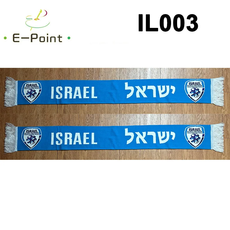 

145*18 cm Size Israel National Scarf for Fans Double-faced Knitted IL003