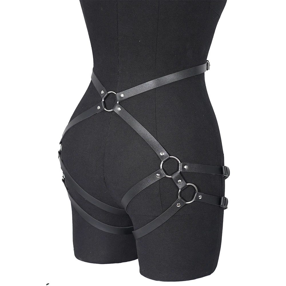 Seksikäs jalka naisten valjaat sukkanauhavyö reisisukkanauha seksileluja bondage-valjaat alusvaatteet goottilainen fetissi C_voghion.com