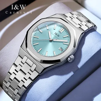 Nuovi Orologi Svizzeri 2026 per Donna, Marca di Lusso CARNIVAL, Orologi al Quarzo di Alta Qualità con Vetro Zaffiro, Data e Impermeabili, Montre Femme
