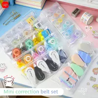 WQN-6PCS Mini Kawaii Correction Tape Cute Designs in Various Colors Perfect for Decorating School Stationery 1