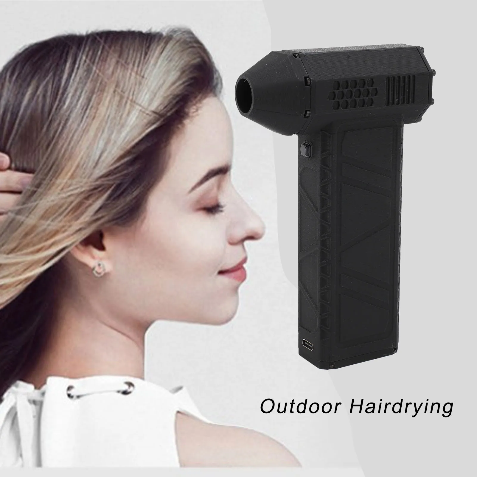 Electric Jet Duster Heat Resistant 300000RPM Speed Adjustable Portable Jet Blower Type C Fast Charging for Outdoor