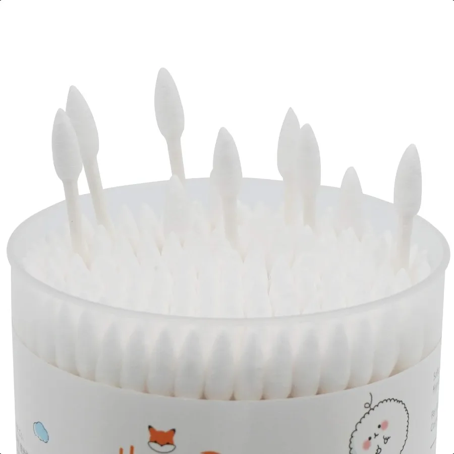 Organic Cotton Pointed Swabs 400 Count