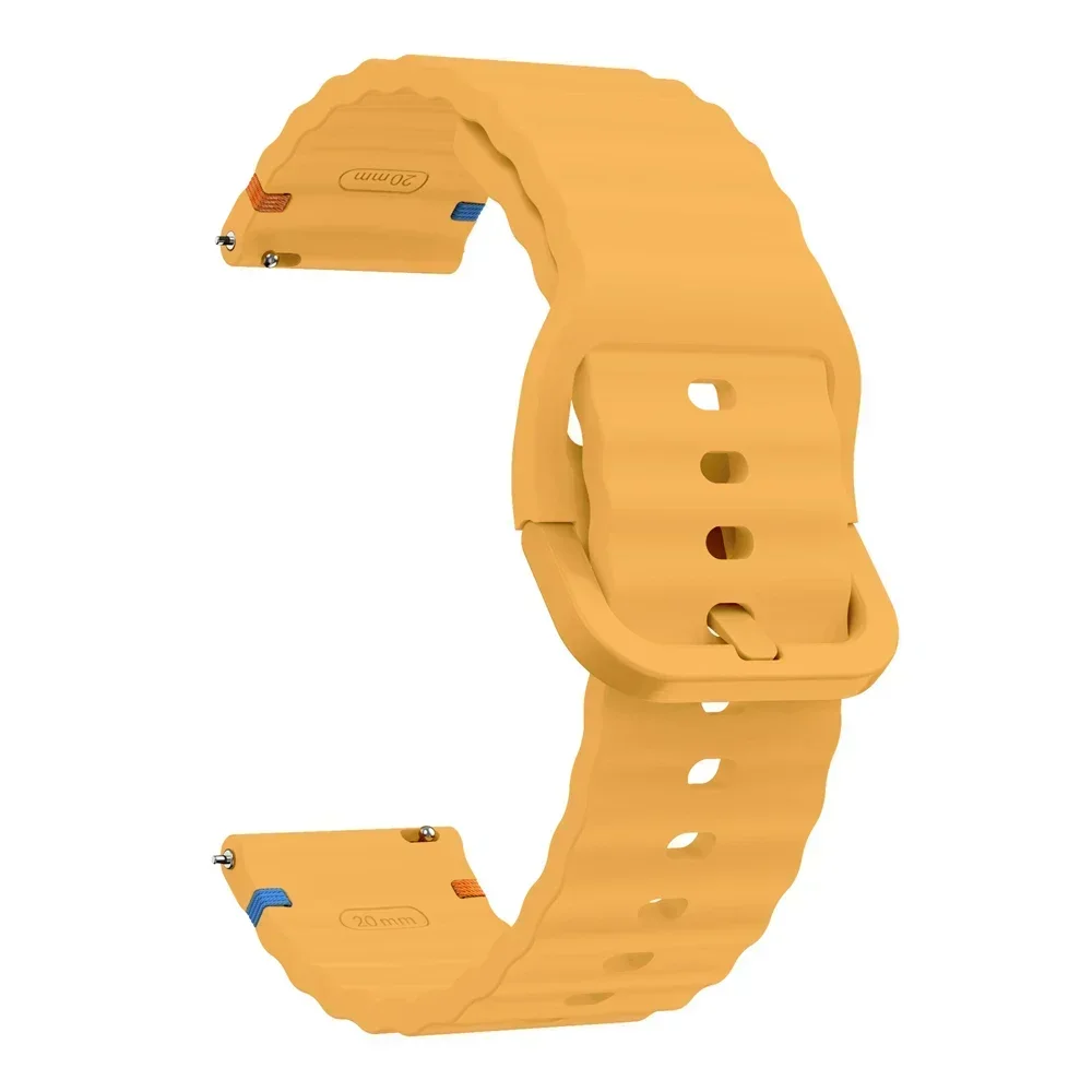 Versatile 22mm Sports Silicone Strap - Soft and Durable Watch Band Replacement Bracelet