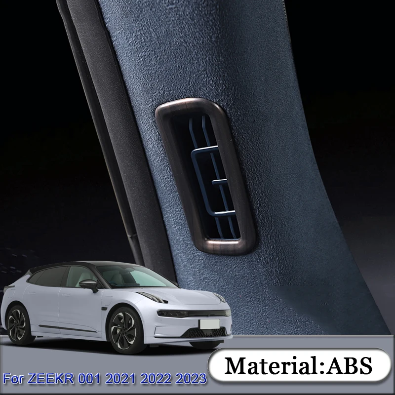 

Для ZEEKR 001 2021 2022 2023 ABS автомобильный Стайлинг Колонка кондиционера воздуха выход Блестки наклейка крышка авто аксессуары для интерьера