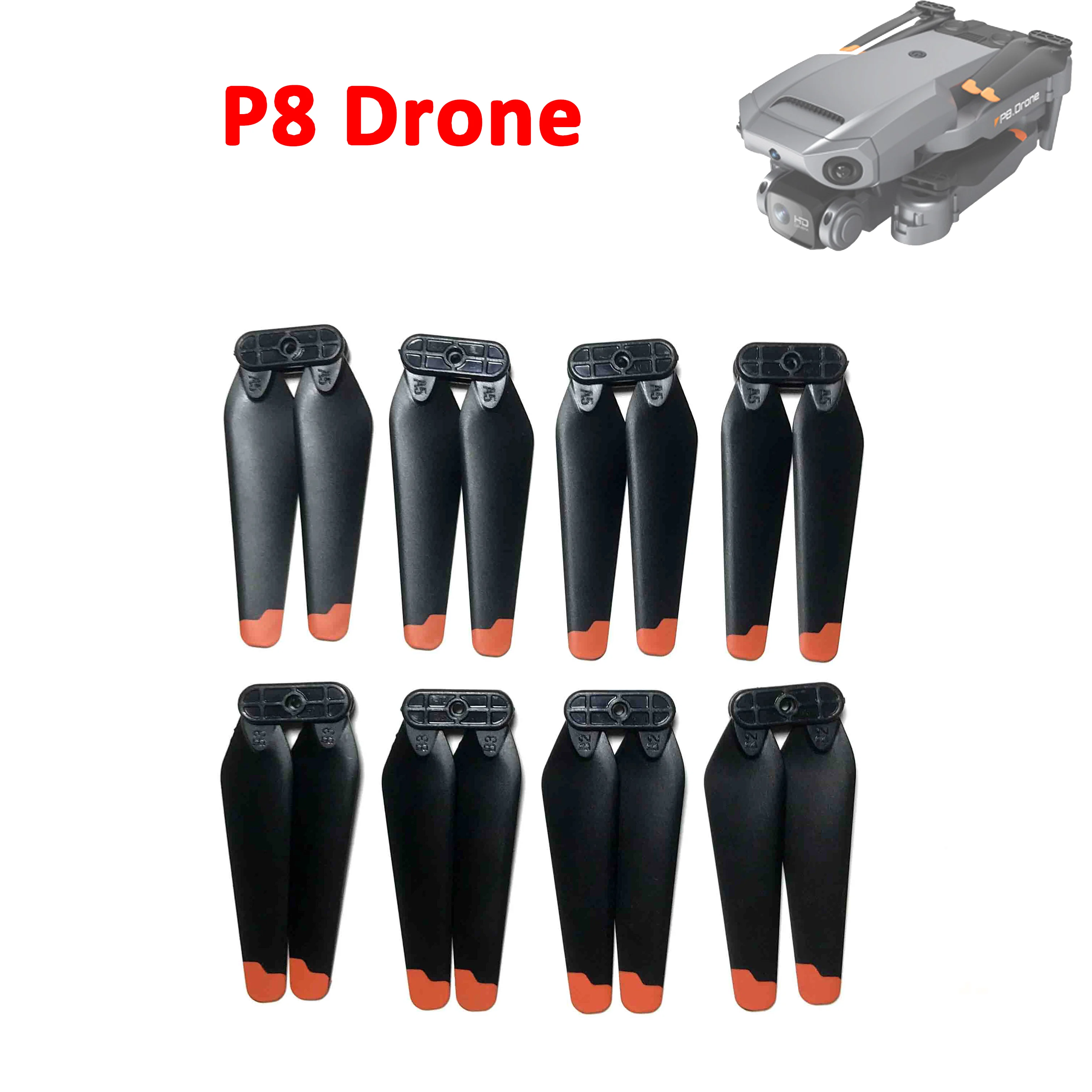 

P8 Drone 4K RC Quadcopter Original Propeller Props Maple Leaf Wing Rotor Spare Part