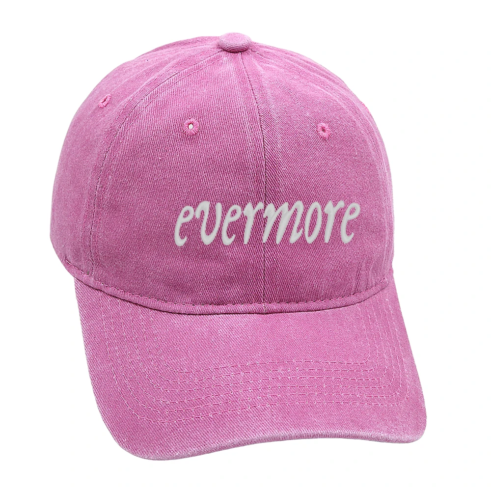 Evermore Baseball Cap Embroidery Retro Style Dad Hat Cotton Unisex Concert Hats Adjustable 5