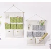 7 Pockets Cotton Linen Fabric Wall Door Hanging Bag Organizer Storage Pouches Wardrobe Closet Storage Bag Sundries Pouches 1