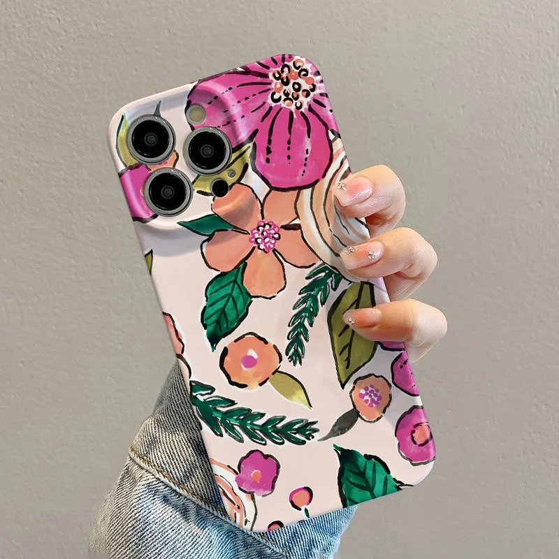 Beautiful Floral Hard PC Phone Case Cover