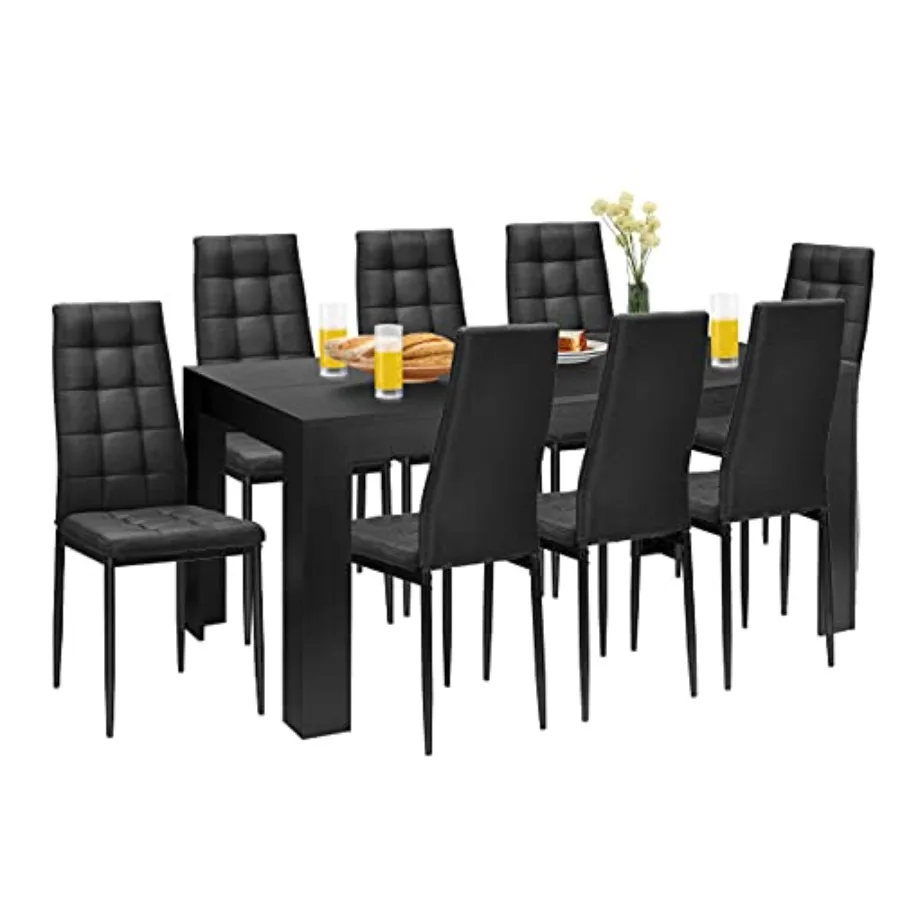 9-Piece Wood Dining Table Set 1