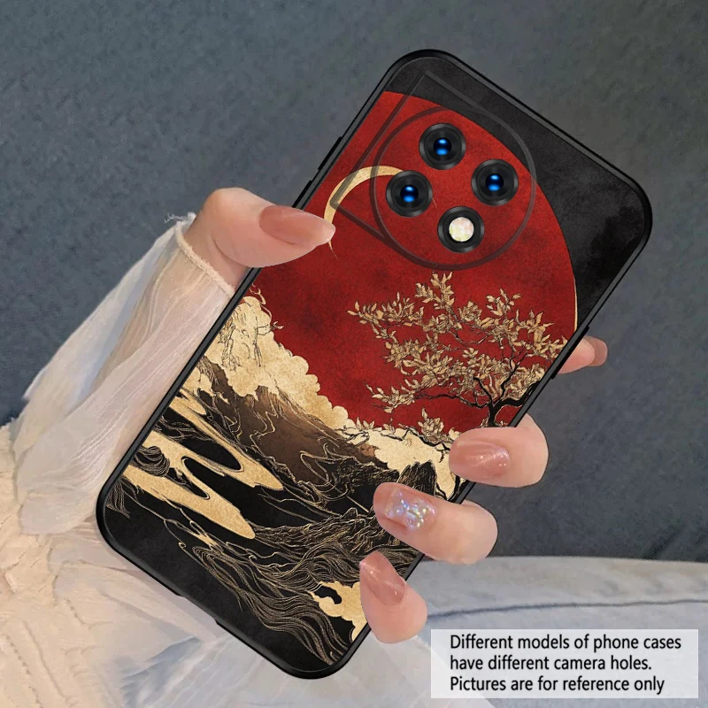 Sunset Black River Silicone Soft Phone Case