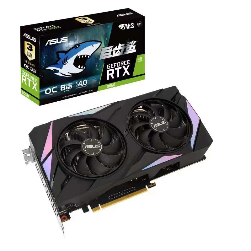 ASUS ATS RTX3050 O8G GAMING RTX 3050 Support AMD Intel Desktop CPU LHR NEW video card for pc