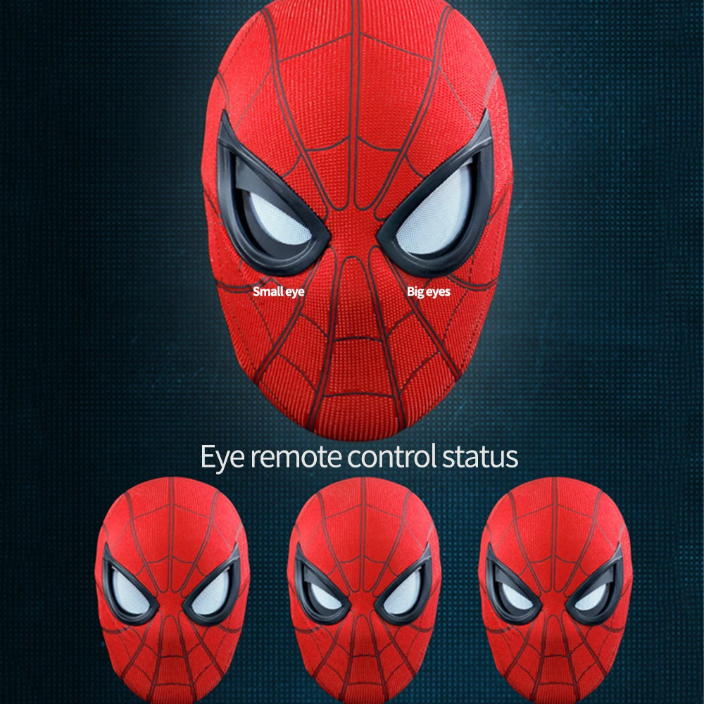 Spider-man Mask With Remote Control Advanced Version Marvel 1:1 Eye Sensing  Control Movable Eyes Masks Cosplay Costumes Mask - Action Figures -  AliExpress