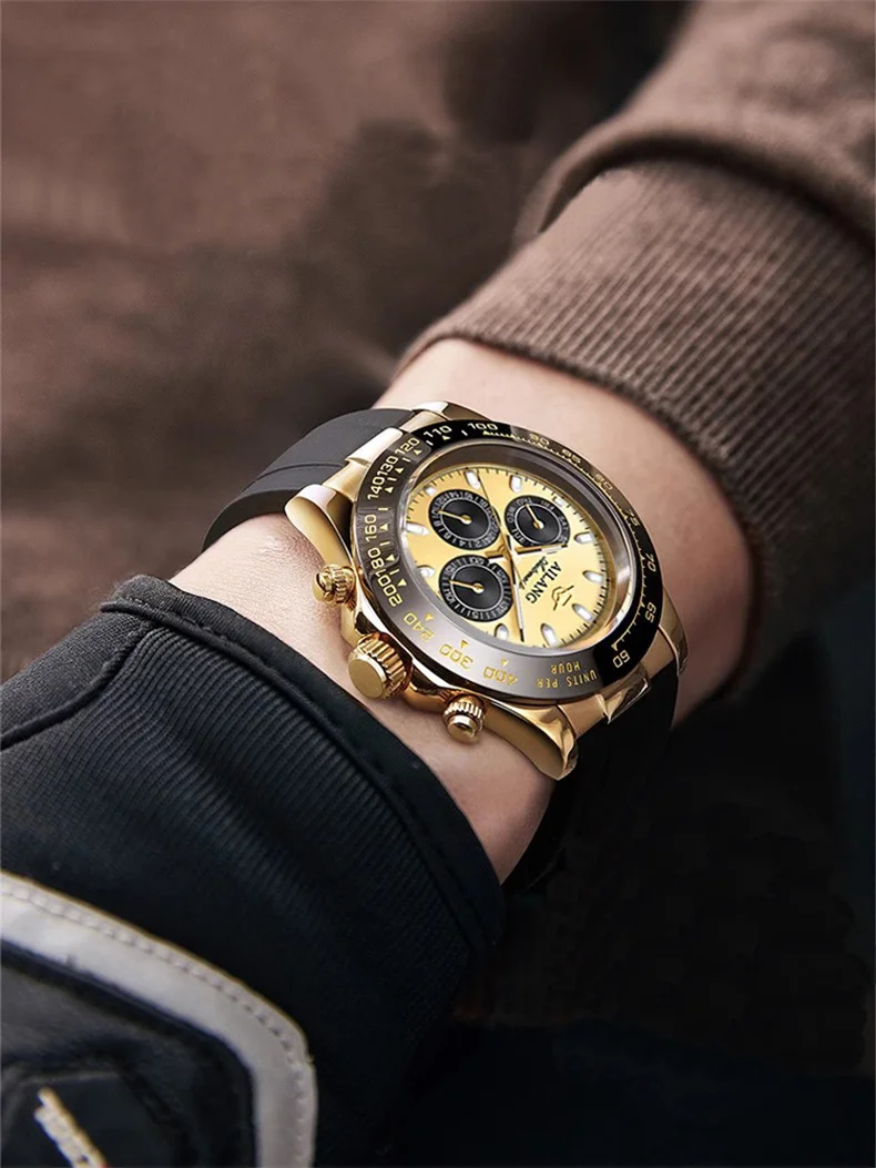 AILANG Brand 2023 Nuovi orologi meccanici da uomo alla moda con cinturino in silicone sportivo, impermeabile, luminoso, orologio da polso automatico di lusso_voghion.com