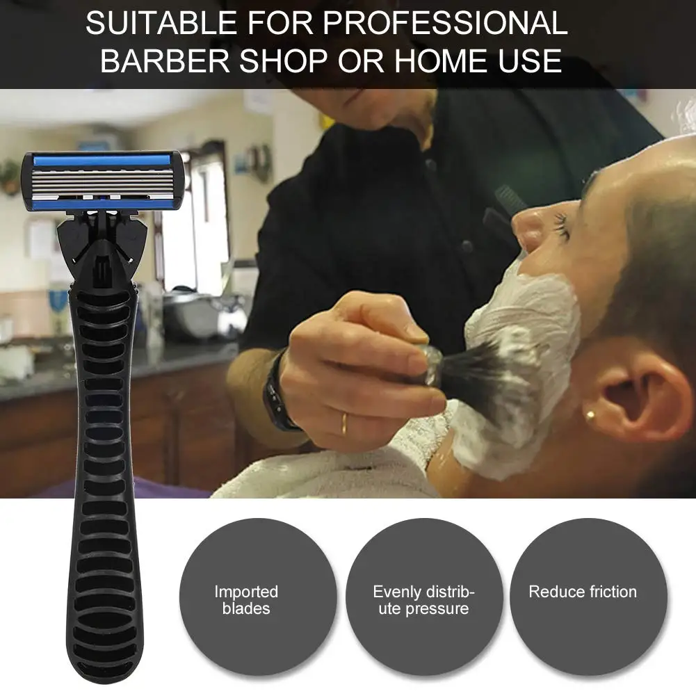 Razor Blade Razor Blades Safety Razor Manual Shaver Razor Shaver Mini Razor 1pcs Safety Blade Razor 6-Layers Manual Safety Razor Washable Stainless Steel Streamline Blade Travel Home Use