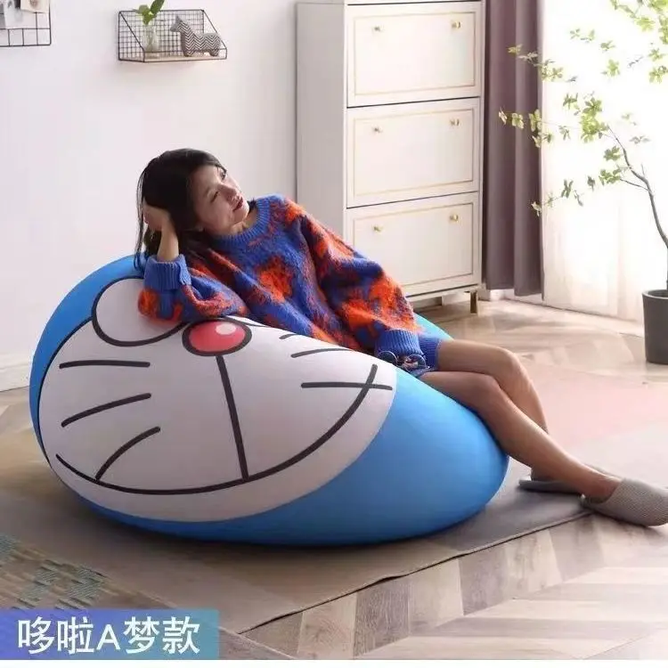 Lazy sofa reclining sleeping bean bag tatami Internet celebrity children cartoon balcony single reclining chair particle filling