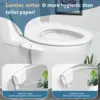 SAMODRA Ultra Slim Bidet Attachment for Toilet Seat - Dual Nozzle, Adjustable Water Pressure, Non-Electric Ass Sprayer 2