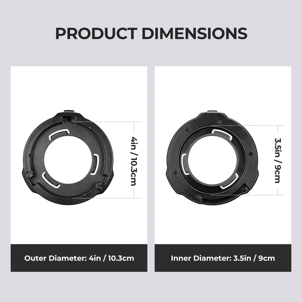 Godox Bowens 어댑터 ML-GB ML100Bi 및 ML60IIBi ML60BI ML60 AD300PRO Godox-Bowens 마운트 어댑터 링