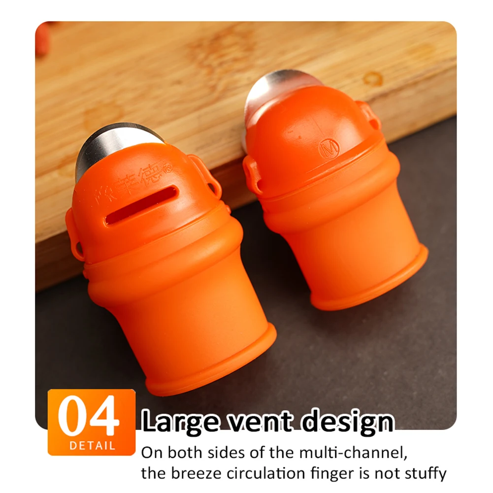 1-10 Set Thumb Knife Finger Protector Metal Fingernail Vegetable Cutter Harvesting Knife Plant Blade Scissors Cutting Glove Kits vegetable cutter finger protector finger guard