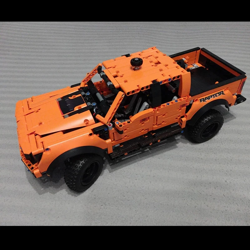 Technical 1:10 F-150 Raptor Off Road Car Building Blocks Pickup Vehicle Assemble Bricks Toys Gifts For Boy Kids 4