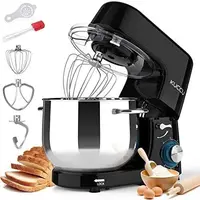 Mixer, 9.5 Qt , 6-Speed Tilt-Head Food Dough Mixer, Electric Kitchen Mixer with Dough Hook, Flat Beater & Wire Whisk, 1