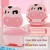 Baby Potty Toilet Training Seat Household Household Thickening Urinal Cute Cartoon Cow Type Potty Children's Toilet Supplies 2