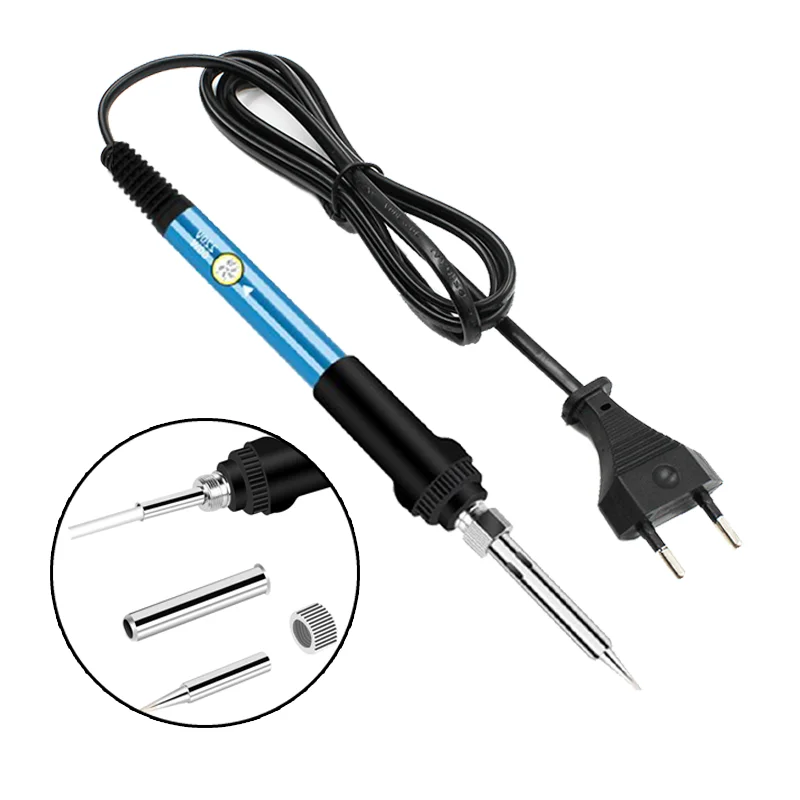 

60W Soldering Iron Electric Engraving Pen Wood Burning Welding Solder Adjustable Temperature Heating Nib Repair Tool Craft Set