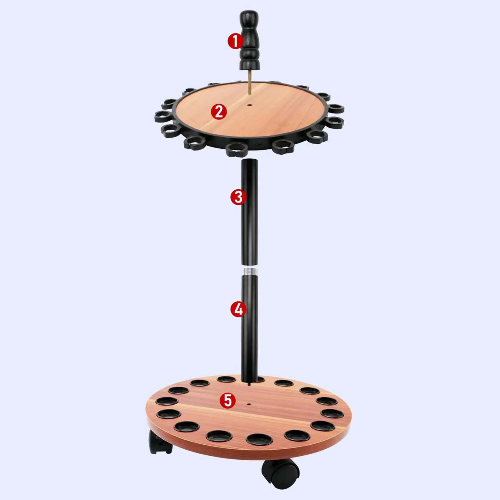 

Fishing Rod Holder Floor Rack Durable Convenient Sturdy Attachments Vintage