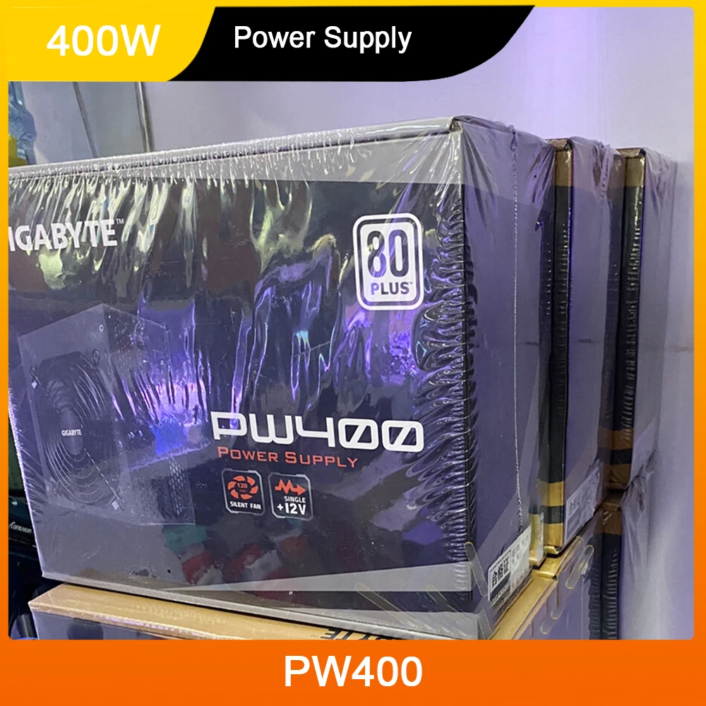 

New PW400 GP-PW400 For Gigabyte Form Factor ATX 12V 400W Active PFC 50-60HZ Power Supply