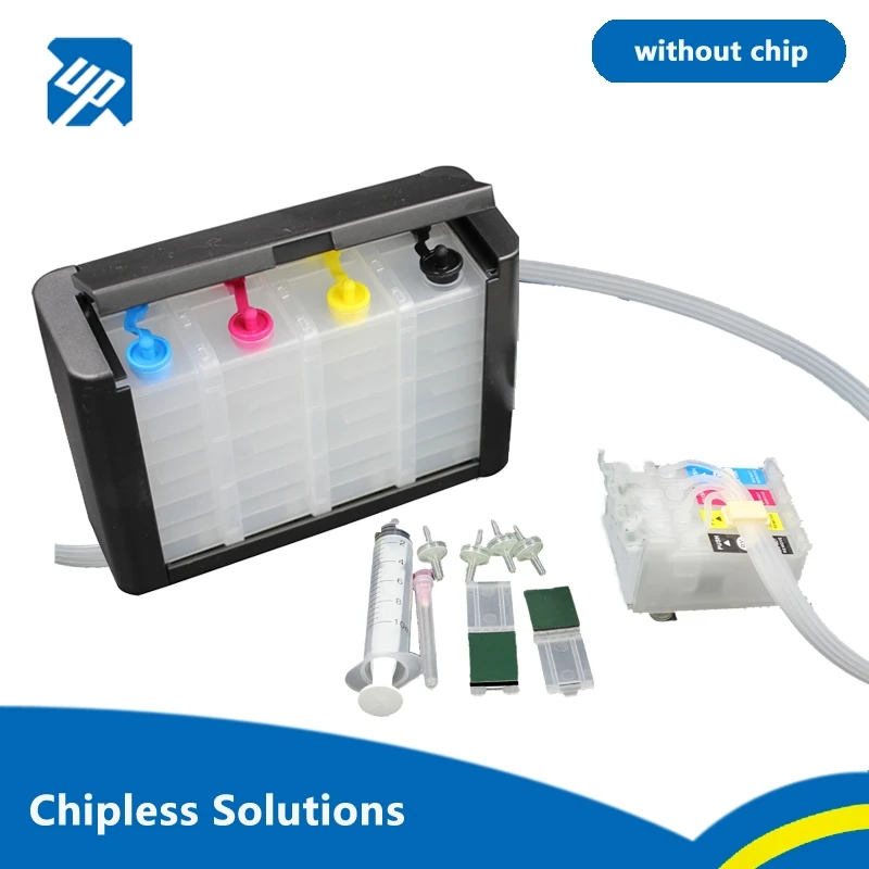 Continuous Ink Supply System 604 604XL Empty Ink Supply System CISS for EPSON XP-2200 XP-2205 XP-3200 XP-3205 XP-4200 XP-4205 WF-2910DWF WF-2950 NO Chip