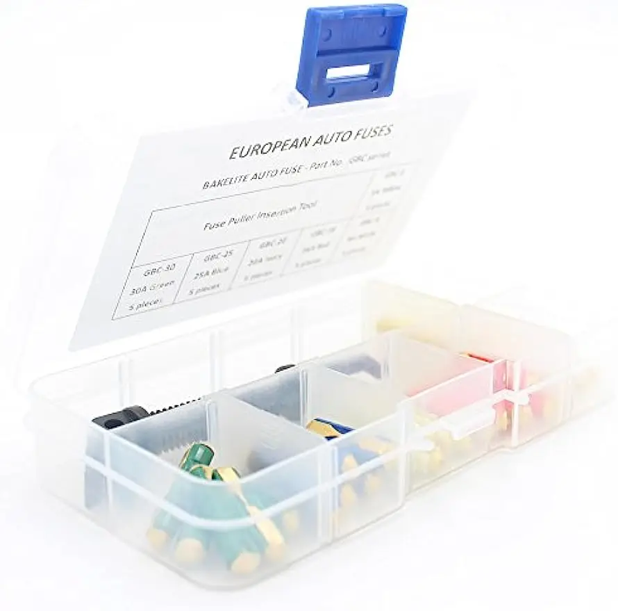 Car Fuse Kit Blade Fuses Car Fuses Ceramic Fuse 30PCS Torpedo Fuse Classic Car Auto Fuses Ceramic Continental Car Fuse Bullet+1PCS Clip Cars Safety Blade 5/8/16/20/25/30A