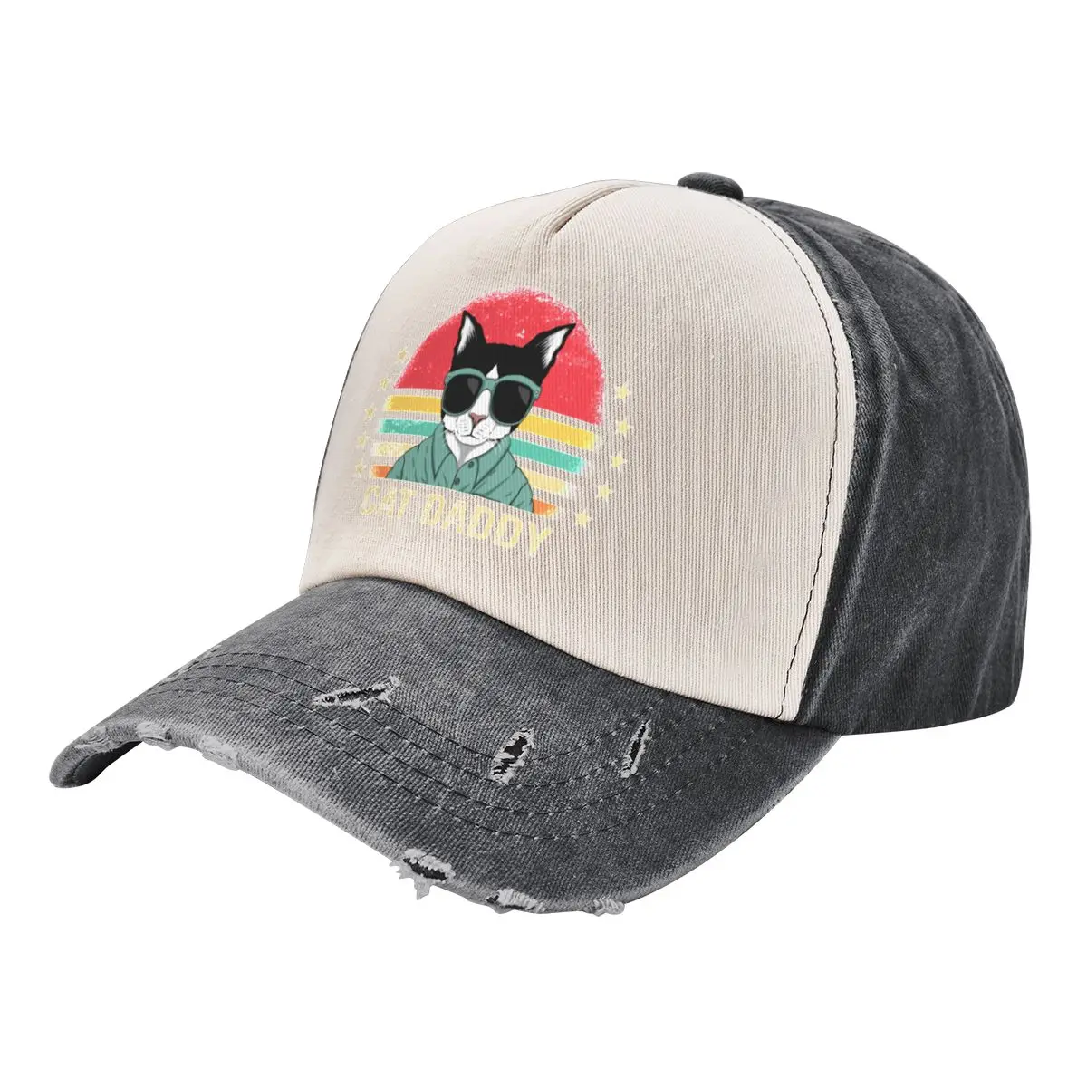

Cat Daddy Retro Stylish Cat Baseball Cap Fishing cap New In The Hat Trucker Cap Kids Hat Luxury Woman Men's