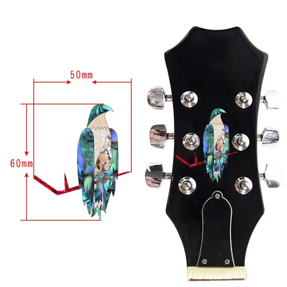 Guitar Head Sticker PVC Personalise Guitar Panel Sticker Inlay DIY Headstock Decal Electric