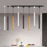 LED Track Light Spot Lights COB Rail Lamp 220V 110V 5W LED Ceiling Pendant Lights Clothing Shop Bar Hanging Decor Lighting 2