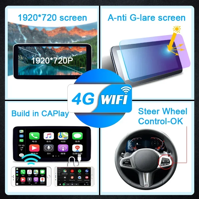 Qualcomm Carplay 10,25 "Android 13 Radio de coche reproductor GPS Radio estéreo Multimedia para Lexus RX RX270 RX350 RX450 RX200T 2009-2014 4